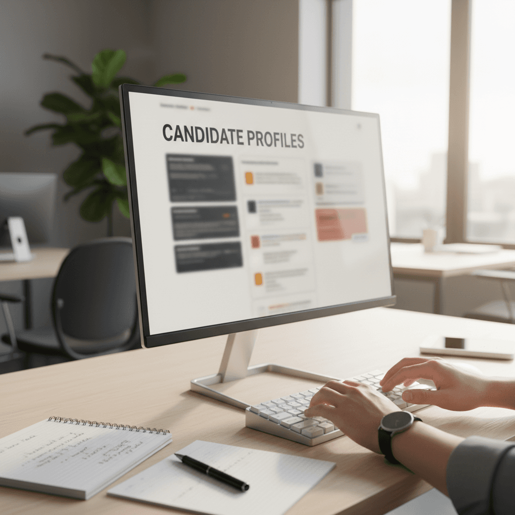 Job search platform interface showing multiple opportunities