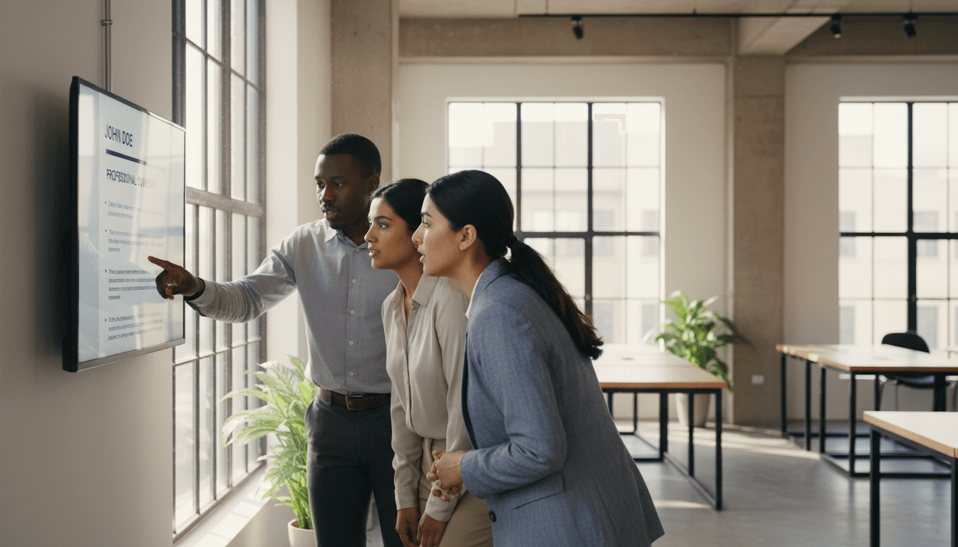 Team members networking and discussing career opportunities